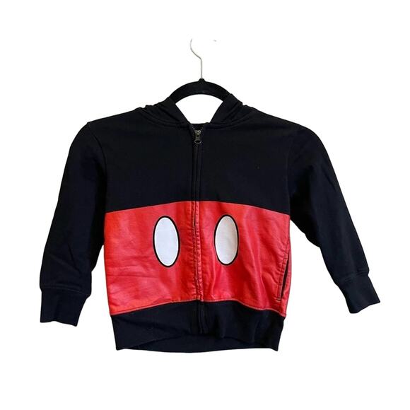 Disney 4T (Boys) Mickey Mouse eat Hoodie black Fandom casual comfy - Picture 1 of 7